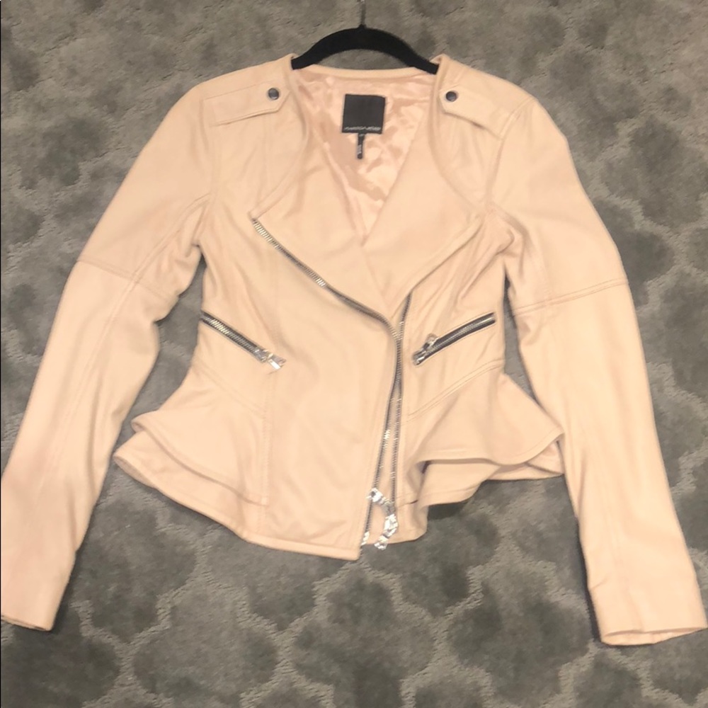 Marissa Webb Pale pink leather jacket